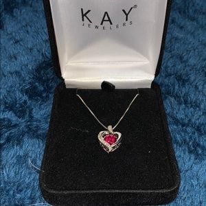 Kay jewelers diamond heart necklace